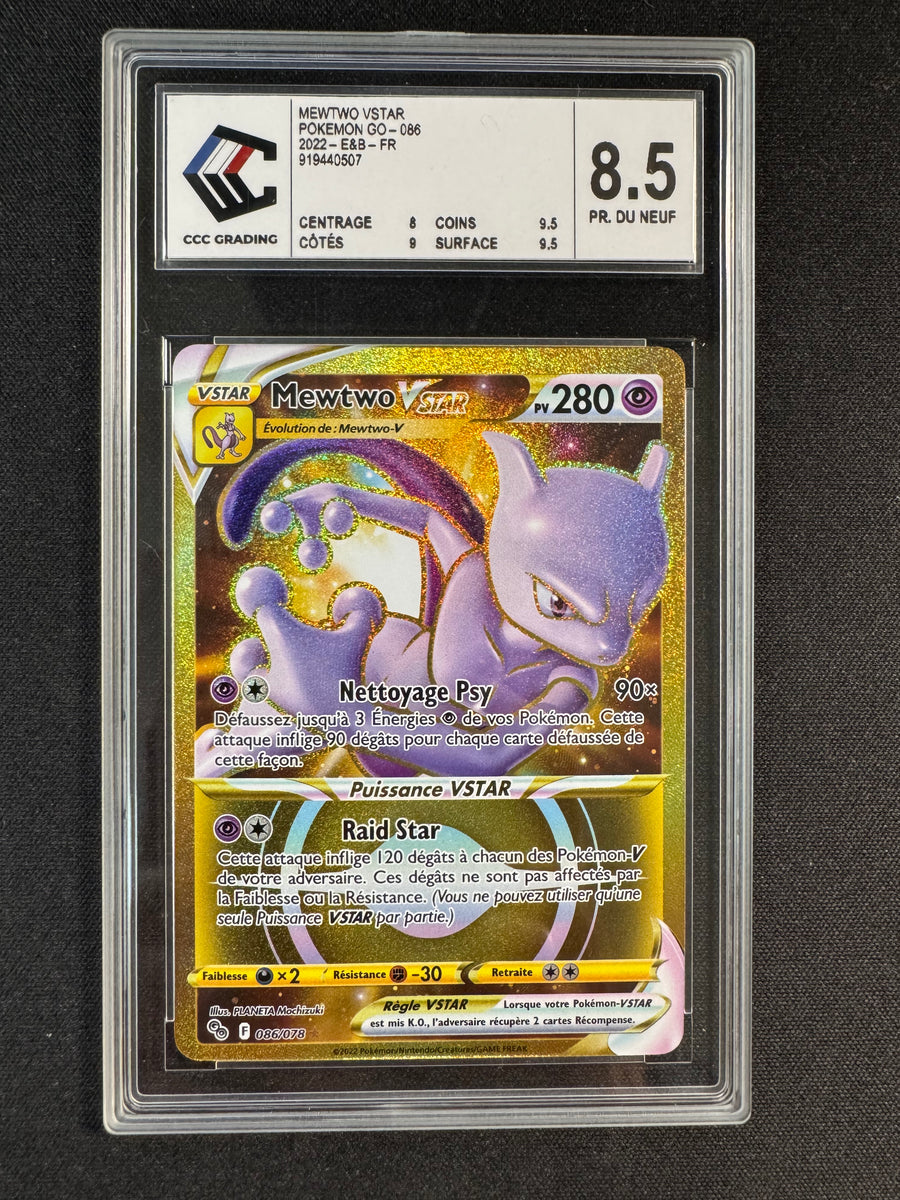 gold mewtwo pokemon go card Carte gradée : Mewtwo Vstar Gold - Pokemon Go