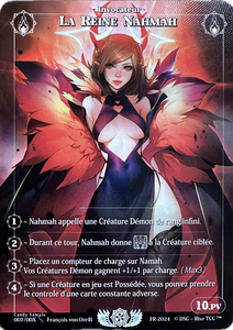 Rise TCG NO SIGNED ( Candypocalypse / Sample ) La reine Nahmah ANGLAIS FOIL