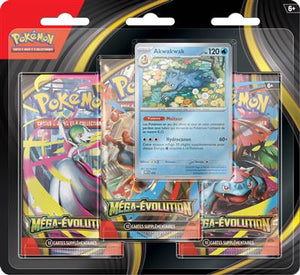 Pokemon ME01 : Pack 3 boosters-Méga Evolutions- FR