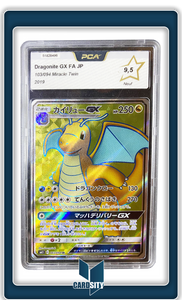 Carte gradée : Dragonite GX / Japonais / Miracle Twin / PCA 9,5