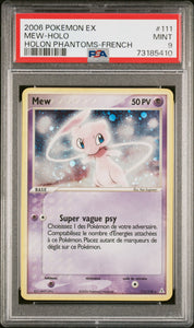 Carte gradée : Mew Holo/ Holon Phantoms/ FR/ PSA9