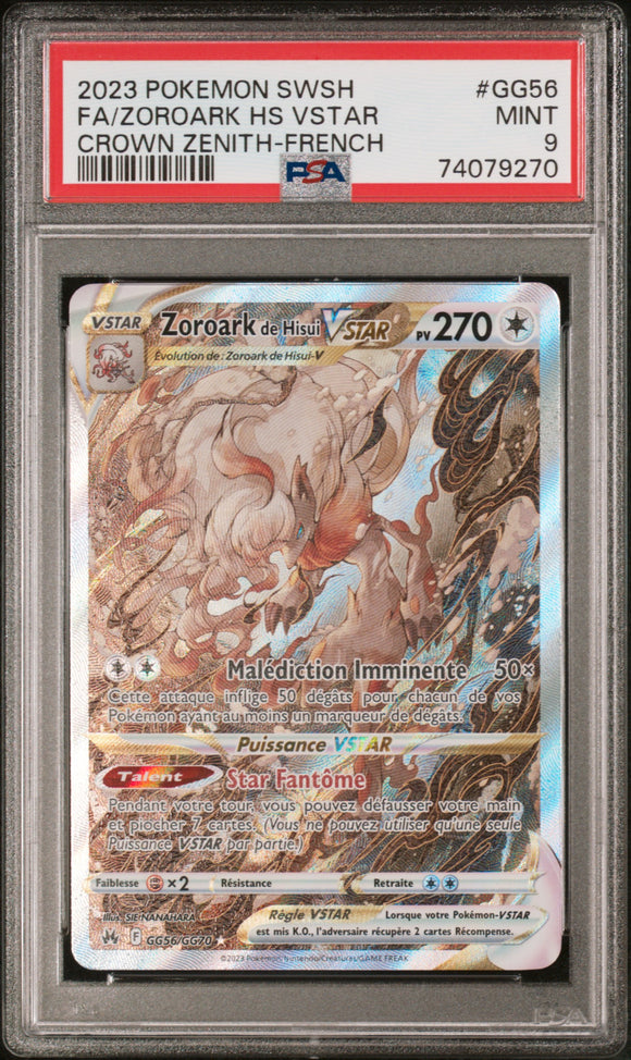 Carte gradée : Zoroark de Hisui/ Fr/ PSA9