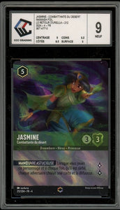 Lorcana Carte Gradée: Jasmine Enchanté CCC9 FR