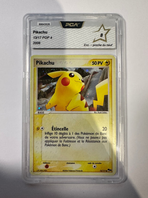 Carte gradée : Pikachu Holo / FR / POP4 / PCA 8