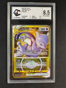 Carte gradée : Mewtwo Vstar Gold - Pokemon Go - CCC 8,5