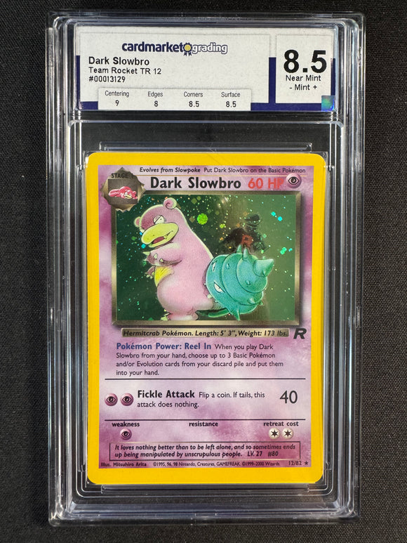Carte gradée : Flagadoss obscur holo ANG - rocket - Cardmarket grading 8,5