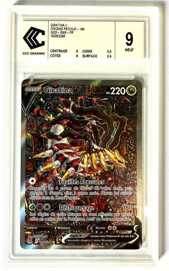 Carte gradée : Giratina V - Origine Perdue - CCC9 - Français - Cardsity