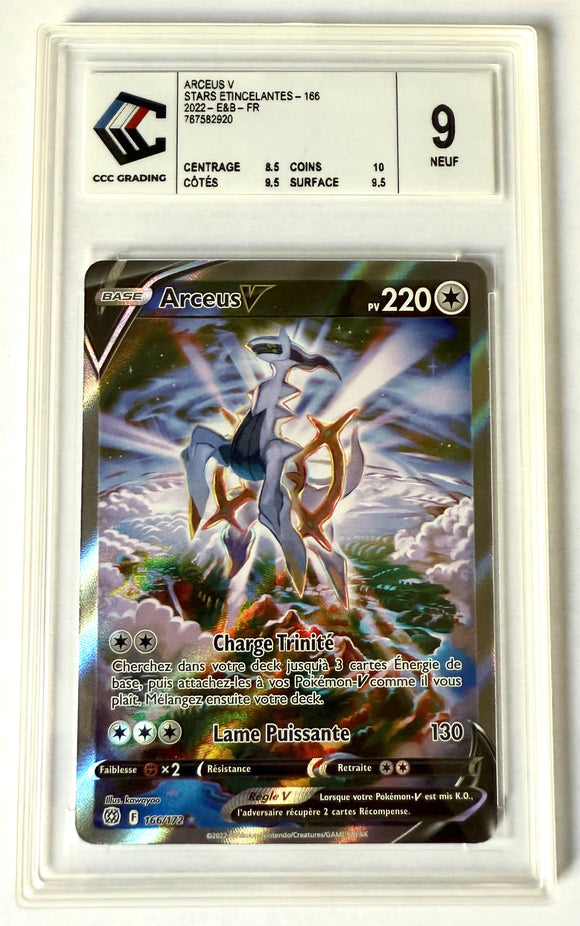 Carte gradée : Arceus V Alternative- Stars Etincelantes - CCC9- Français