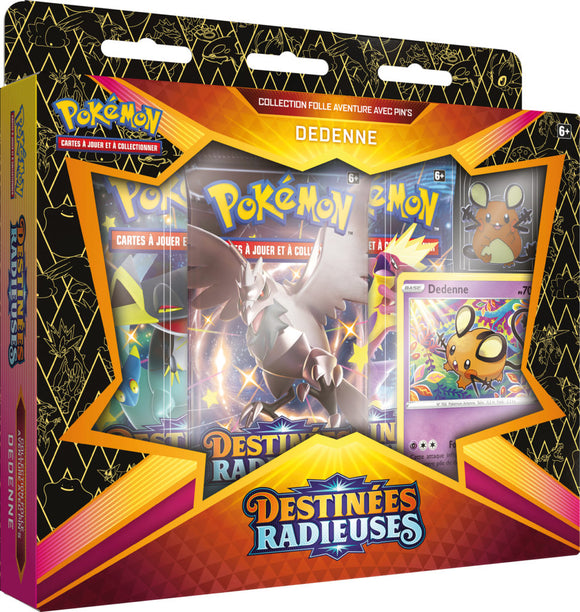 Tripack pokemon EB4.5 Destinées radieuses coffret Pins illustration aléatoire