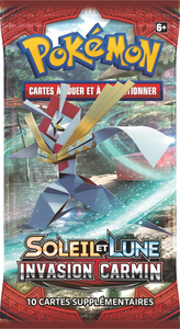 Booster illustration en photo/ Soleil&Lune invasion Carmin / Français /non pesé non trié