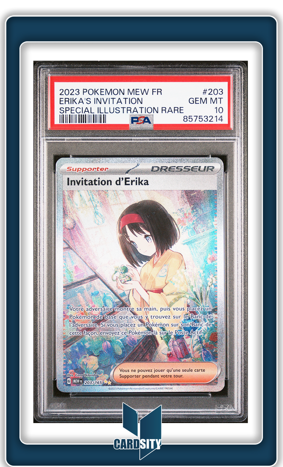 Carte gradée : Erika's Invitation / Français / Mew 151 / PSA 10