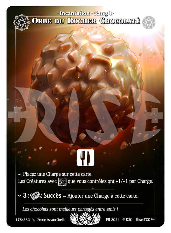 orbe du rocher chocolaté - Foil