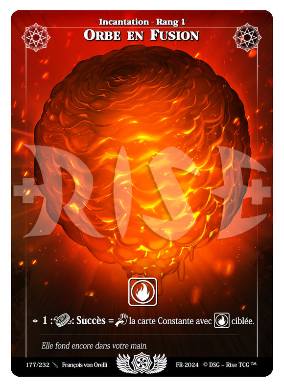 Orbe en fusion - Foil