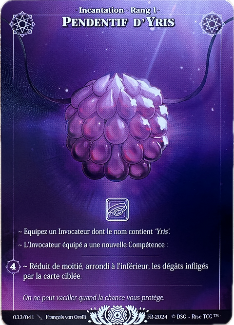 Pendentif d'Yris - non foil - FR