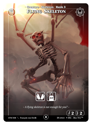 078 / 308 Flying Skeleton - Common