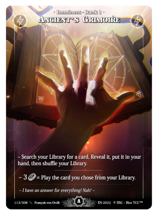 113 / 308 Ancient's Grimoire - Legendary