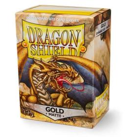 Dragon Shield / 100 protège-cartes standard Mat / Or