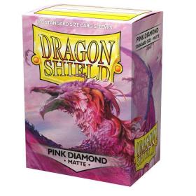 Dragon Shield / 100 protège-cartes standard Mat / Pink Diamond