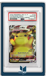 Carte gradée : Pikachu Vmax / Japonais / Pikapika! Pikachu! CMPGN / PSA 10