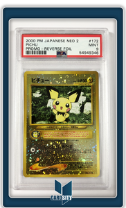 Carte gradée : Pichu / Japonais / Neo 2 / PSA 9